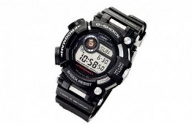 Часы G-SHOCK FROGMAN GWF-D1000 от компании Casio не зря носят такое название (frogman — человек-лягушка, боевой пловец, первые часы этой линии были выпущены в 1993 году). Ударопрочная модель адресована профессиональным дайверам и оснащена датчиком измерения глубины воды до 80 м с шагом 10 см. В часах также предусмотрен ряд профессиональных функций, в частности график приливов и отливов, журнал фиксации погружения и звуковое уведомление в случае превышения скорости поднятия на поверхность.